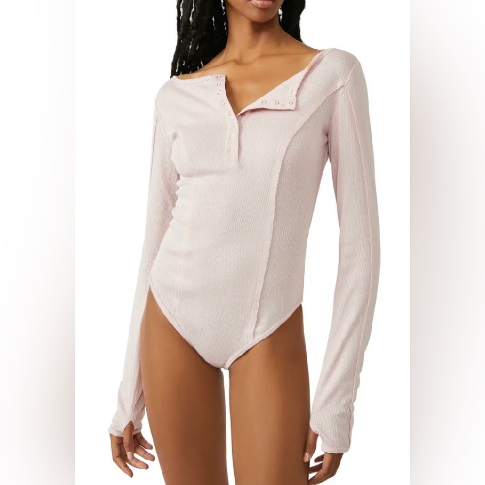 Intimately Free People Sloan Bodysuit Pink Nectar Size‎ XS NWT